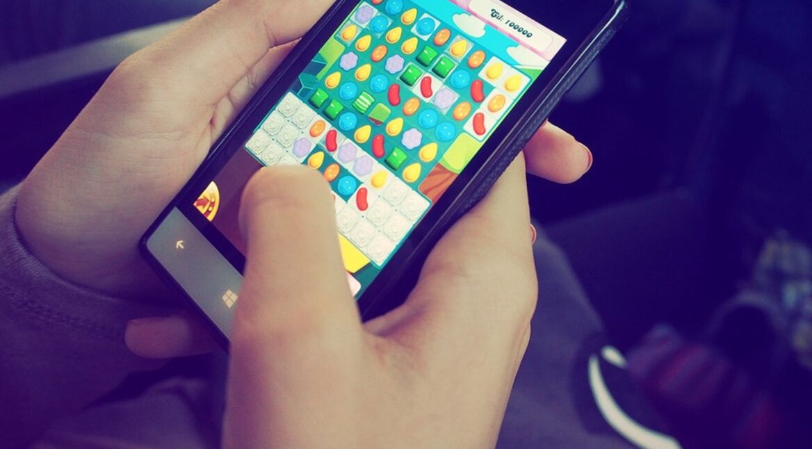 Candy Crush auf dem Smartphone