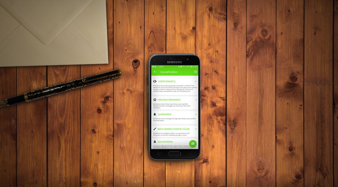 Screenshot der Converbration-App