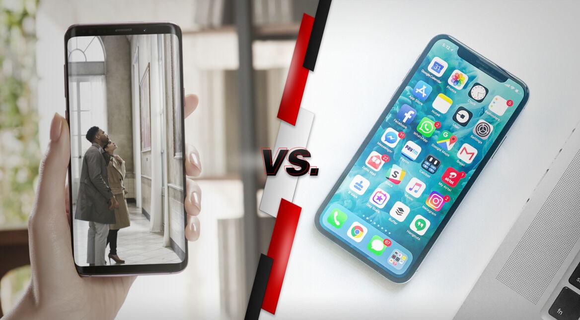 Samsung Galaxy S9+ versus iPhone X