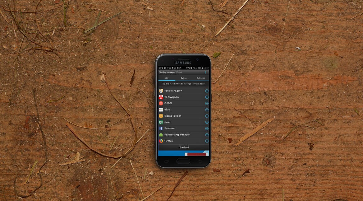 Screenshot der Startup Manager (Free)-App