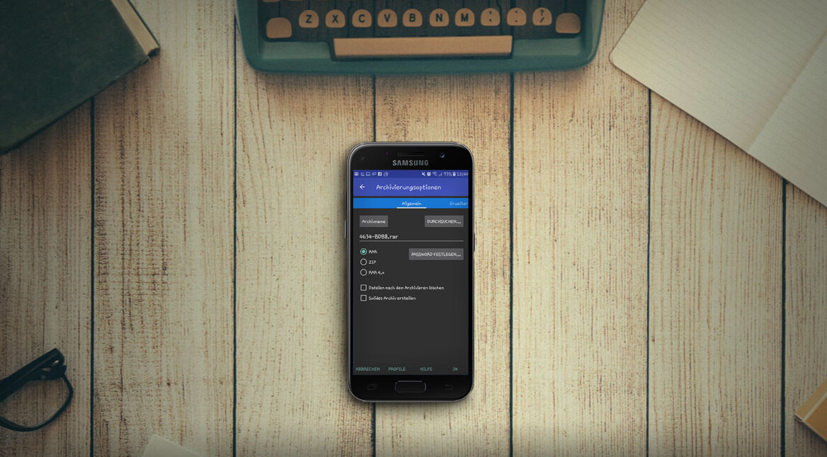 Screenshot von RAR für Android