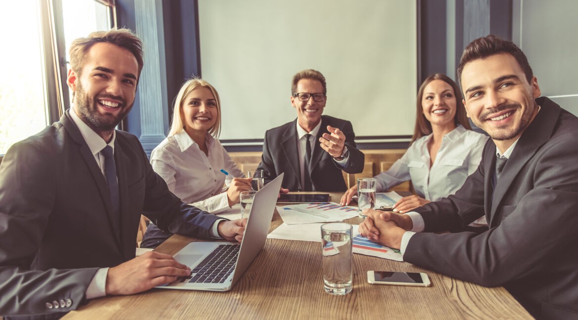 Geschäftsleute in einem Meeting