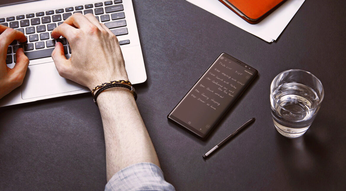 Samsung Galaxy Note mit aktivierter Memo-App im S Planner