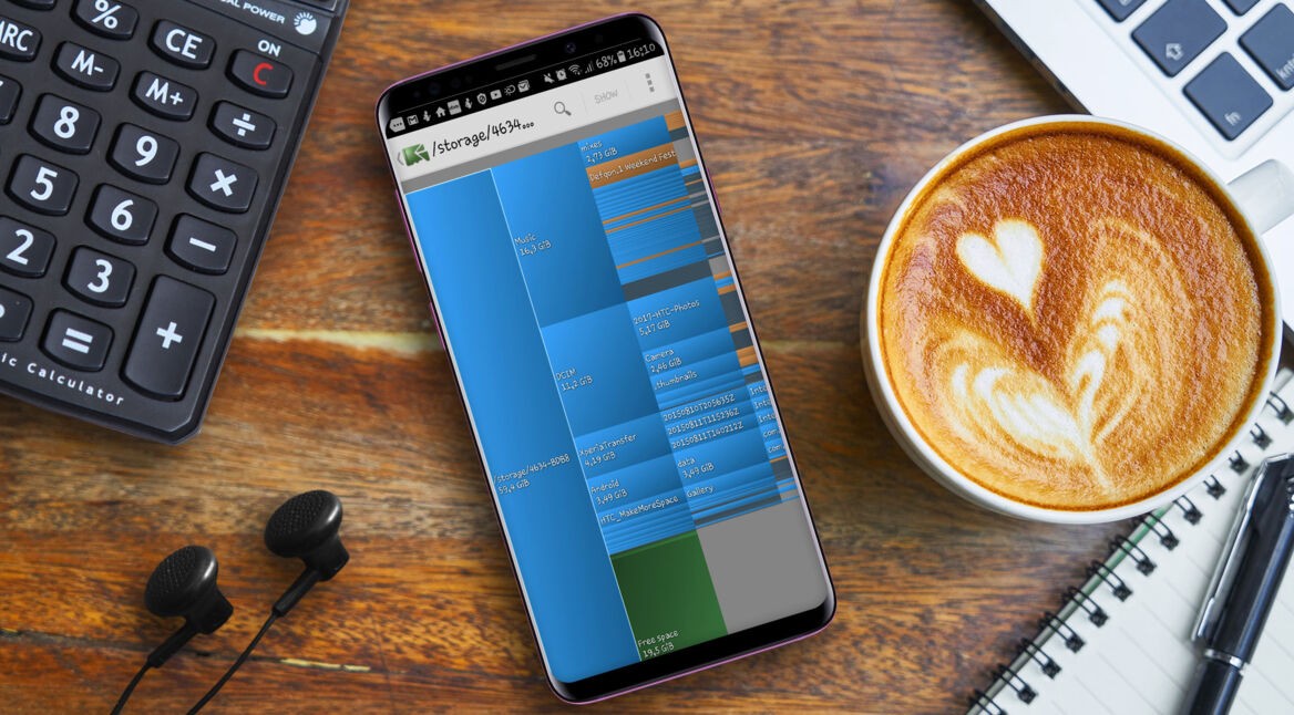 Screenshot der DiskUsage-App