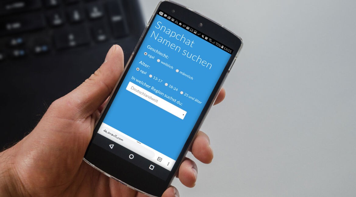 Screenshot der Snavii-Seite