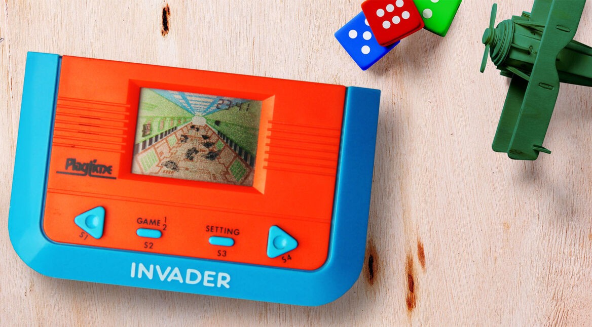 LCD-Spiel auf einem Tisch