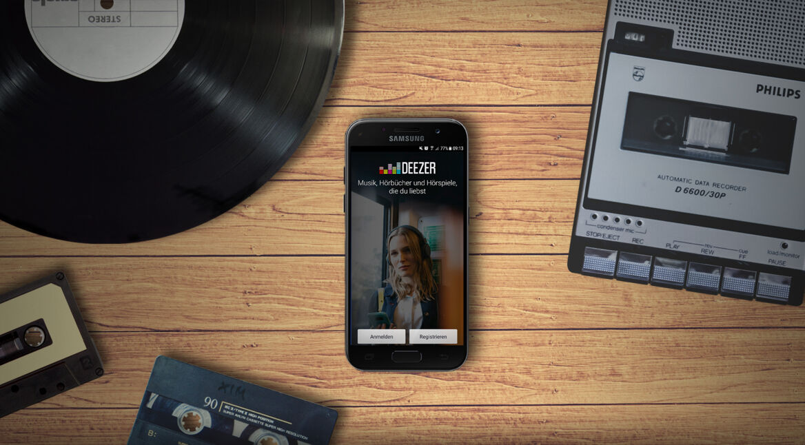 Screenshot der Deezer-App für Android