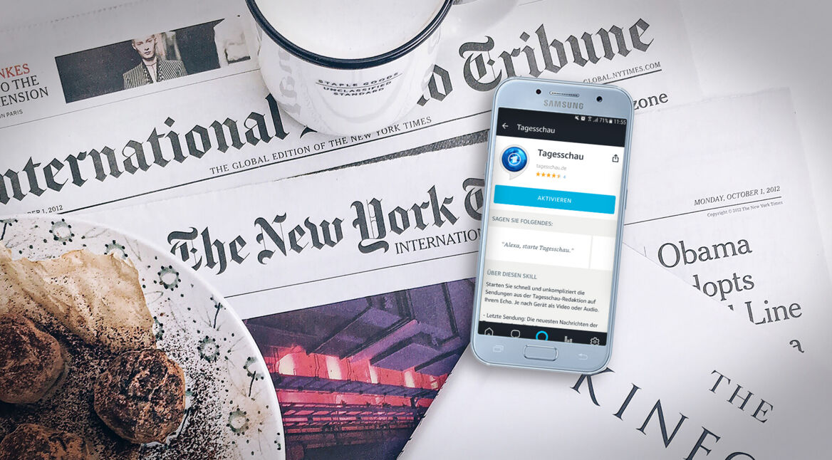 Screenshot der Amazon Alexa-App auf dem Smartphone.
