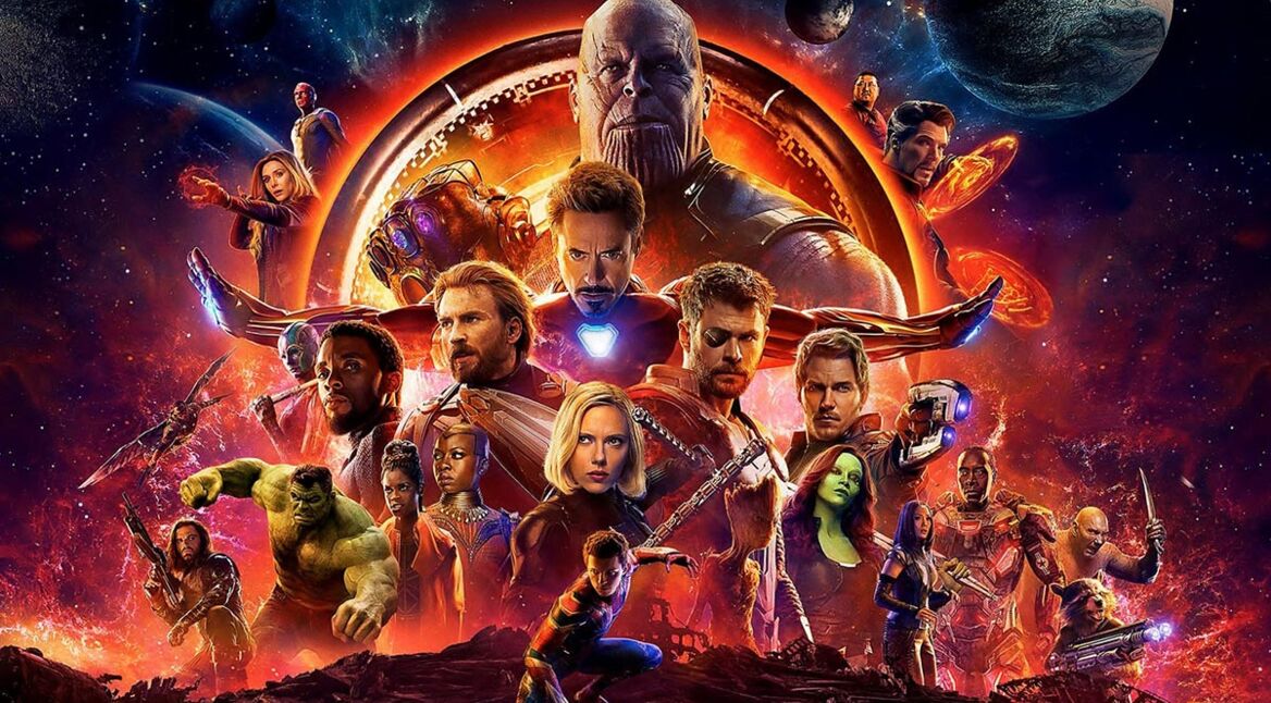 Das Bild zeigt das Filmposter von Avengers: Infinity War.