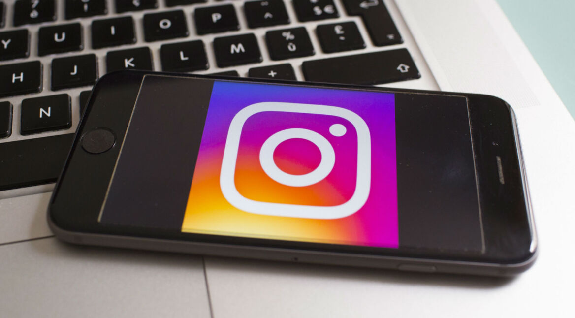 Instagram-Logo auf dem iPhone.