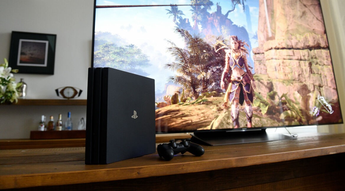 PS4-Pro im Wohnzimmer