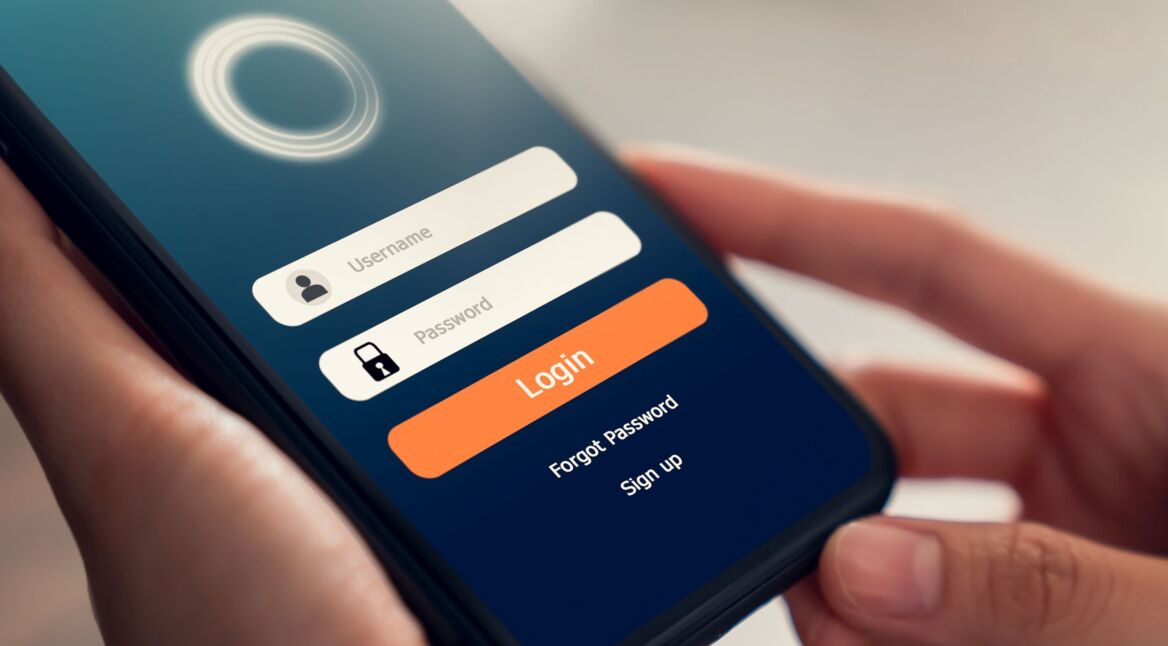 Passwort am Android-Handy eintippen