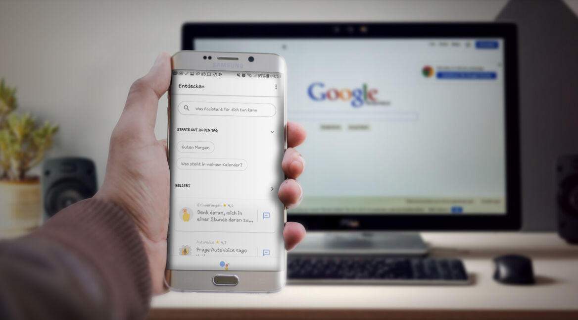 Screenshot des Google Assistant