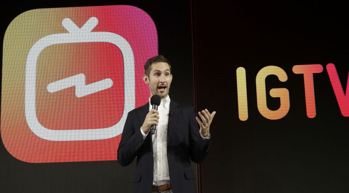 IGTV von Instagram-CEO Kevin Systrom vorgestellt.