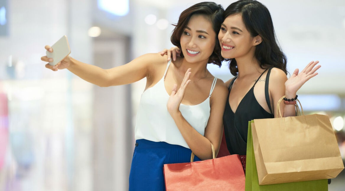 Videoanruf via Smartphone.