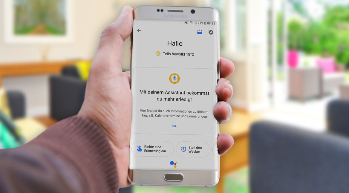 Google Assistant auf Smartphone