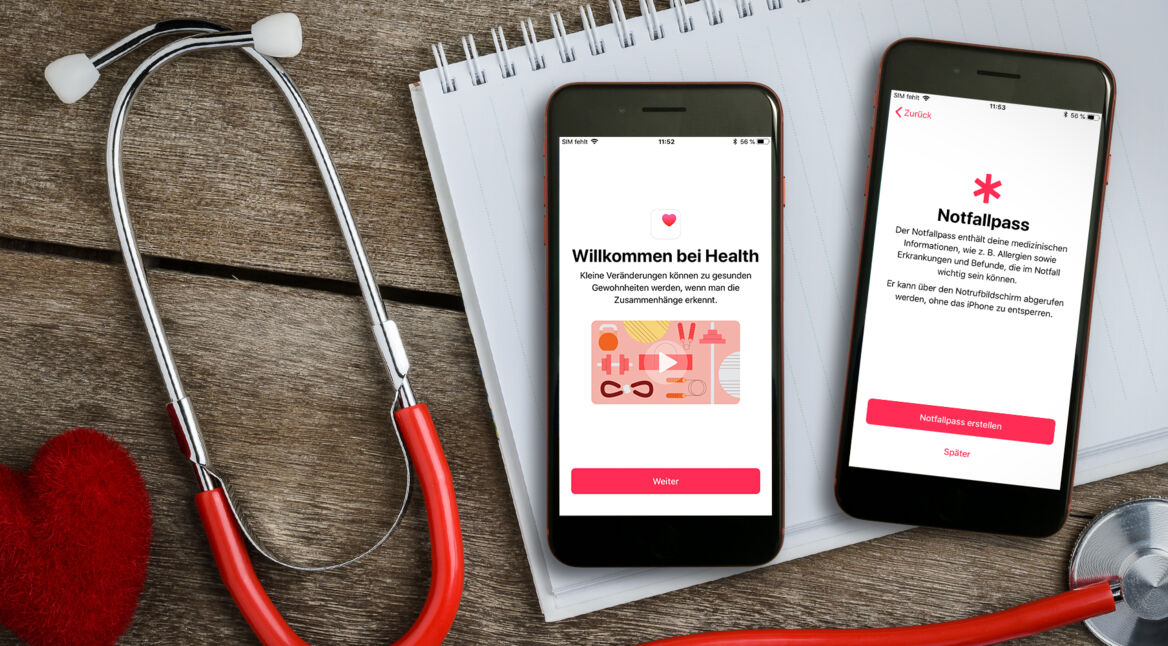 Die Apple Health-App auf einem iPhone 8 Plus.