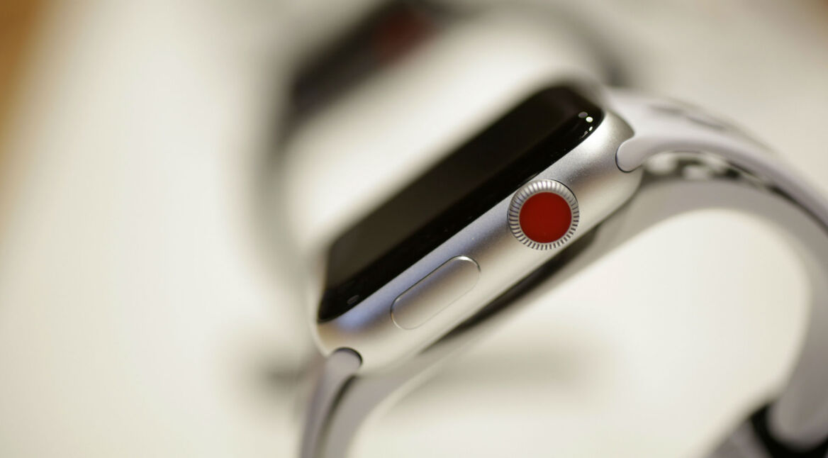 Apple Watch im Laden ausgestellt.