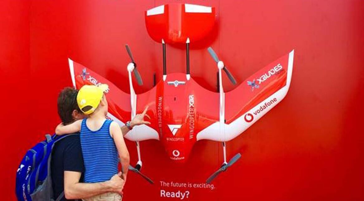 Vodafone Drohne Weltrekord