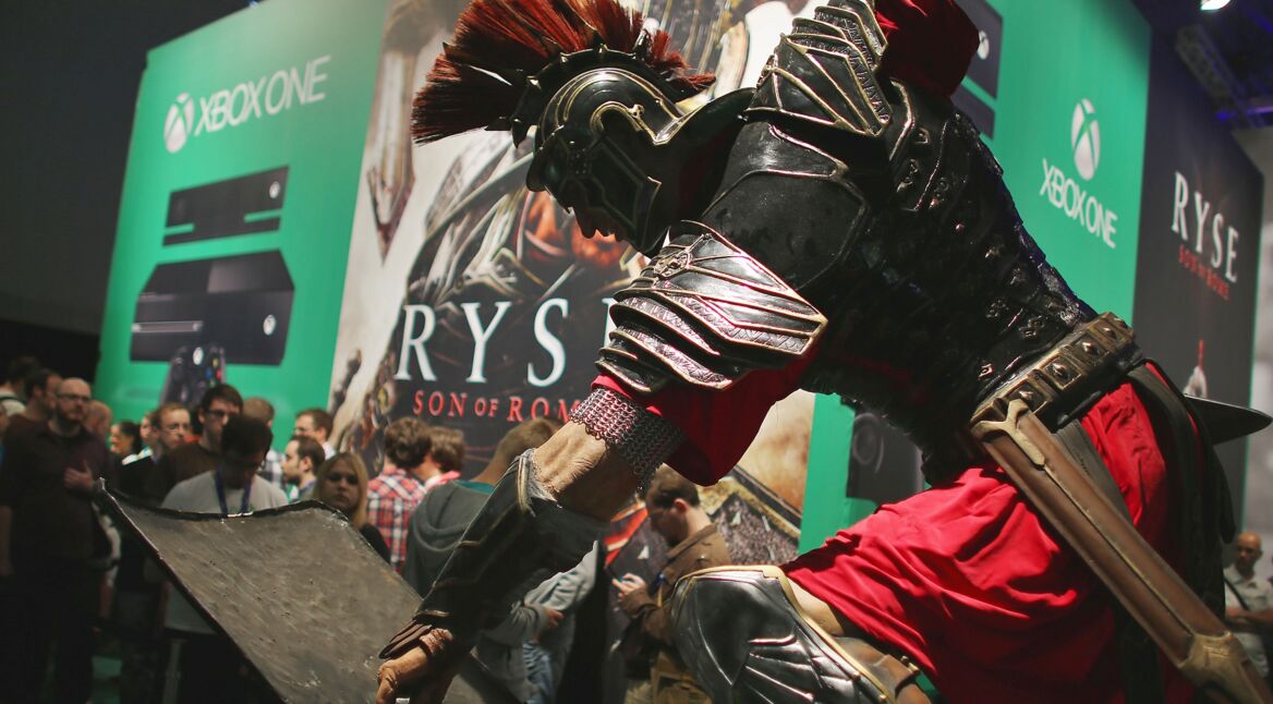 Gamer informieren sich über Ryse: Son of Rome auf der Gamescom