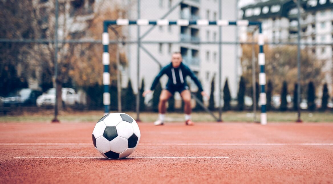 Ein Bolzplatz in Berlin