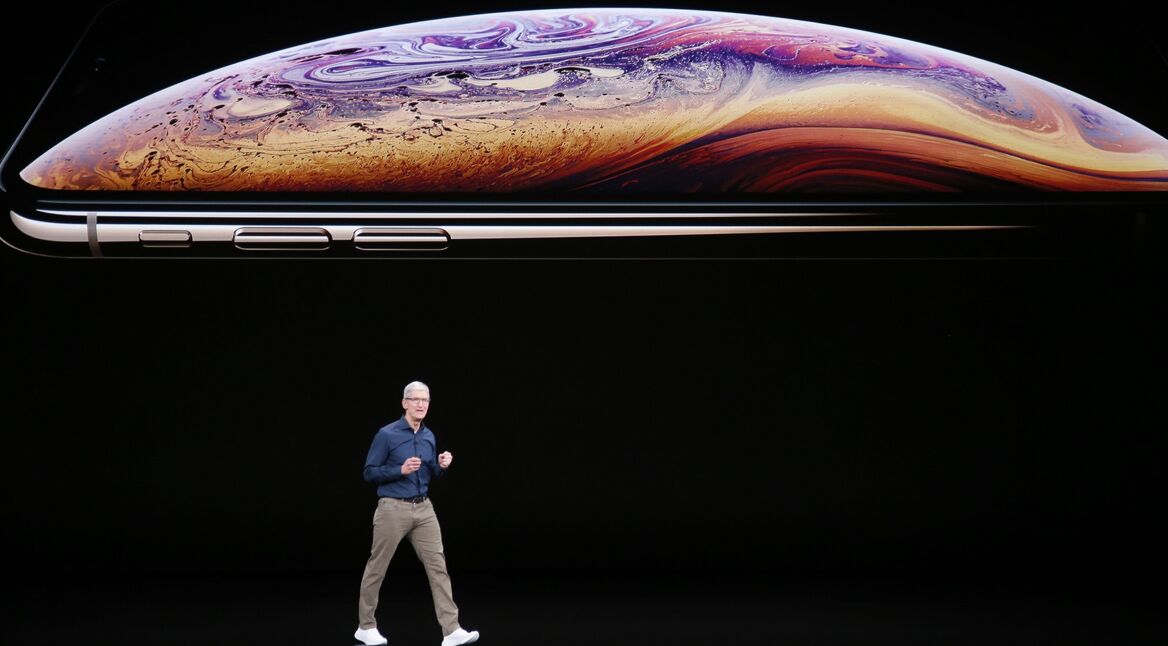 Tim Cook präsentiert das iPhone XS