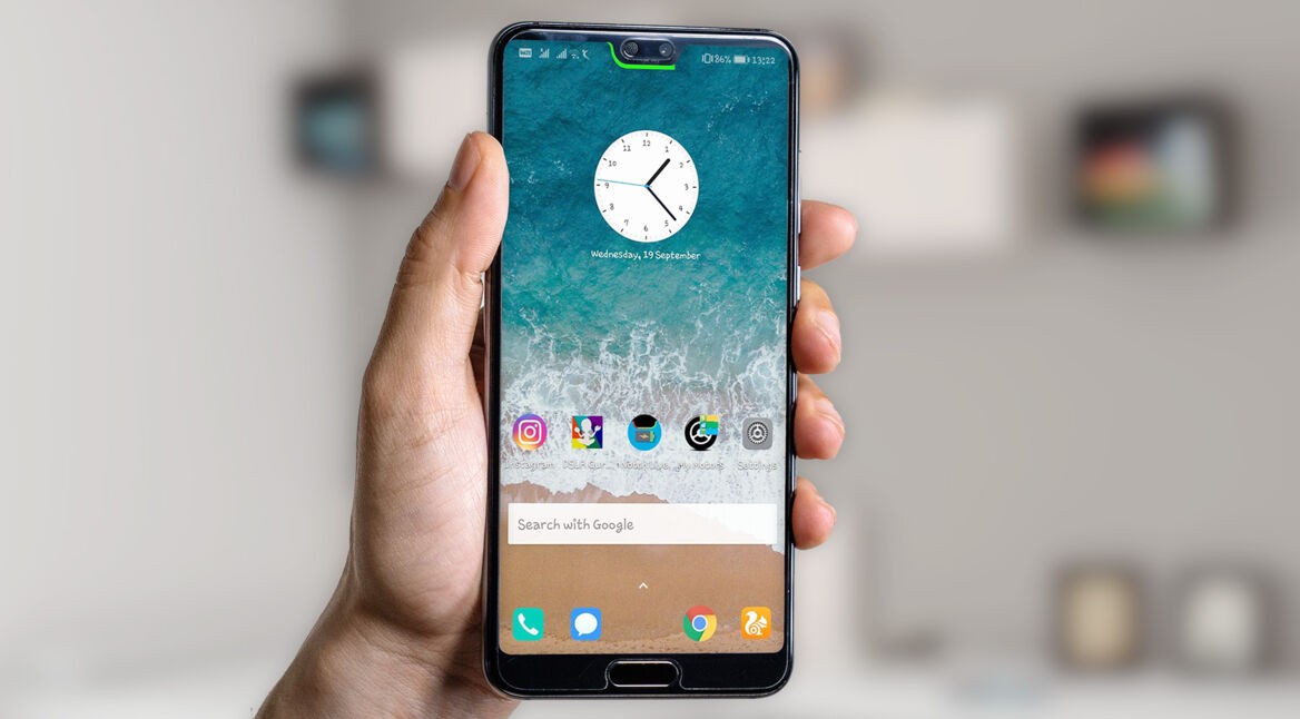 Huawei P20 Pro mit Notch Battery app