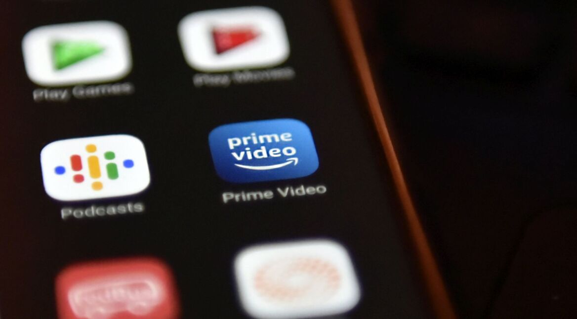 Prime-Video-App-Icon auf einem Smartphone