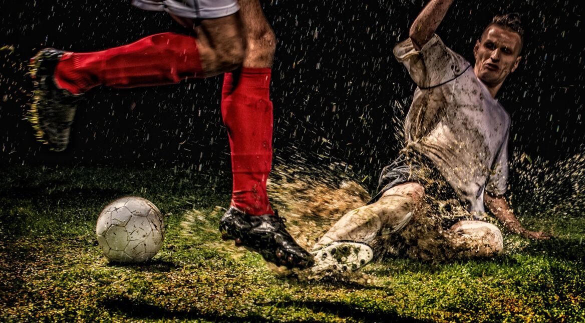 Grätsche im Fußball