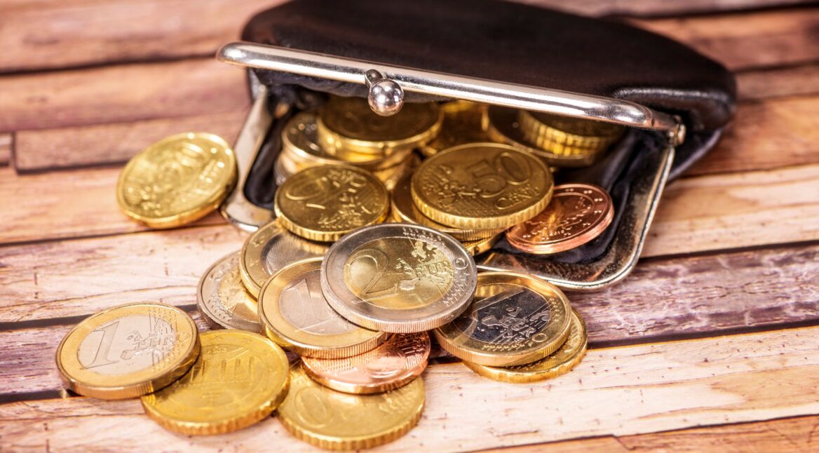 Geöffnete Geldbörse