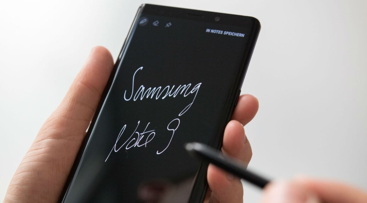 Das Samsung Galaxy Note9 mit S Pen.
