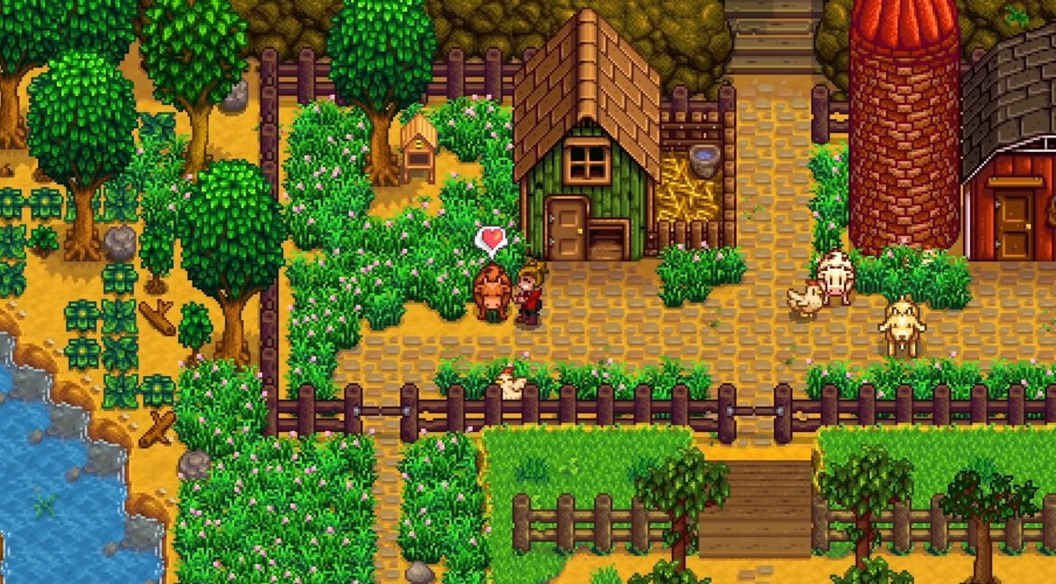 Eine Farm in Stardew Valley