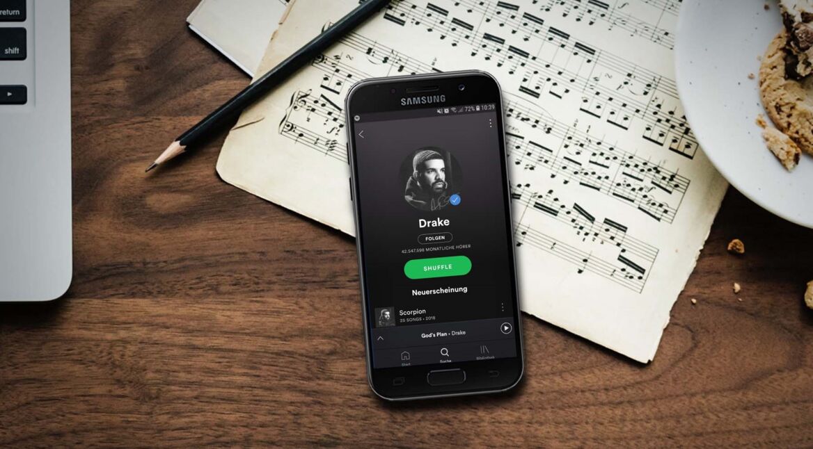 Spotify spielt Drake