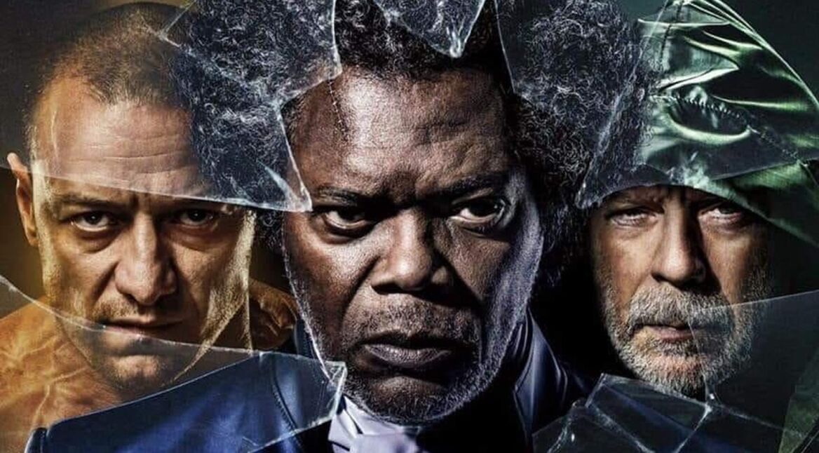 Bruce Willis, Samuel L. Jackson und James McAvoy in Glass