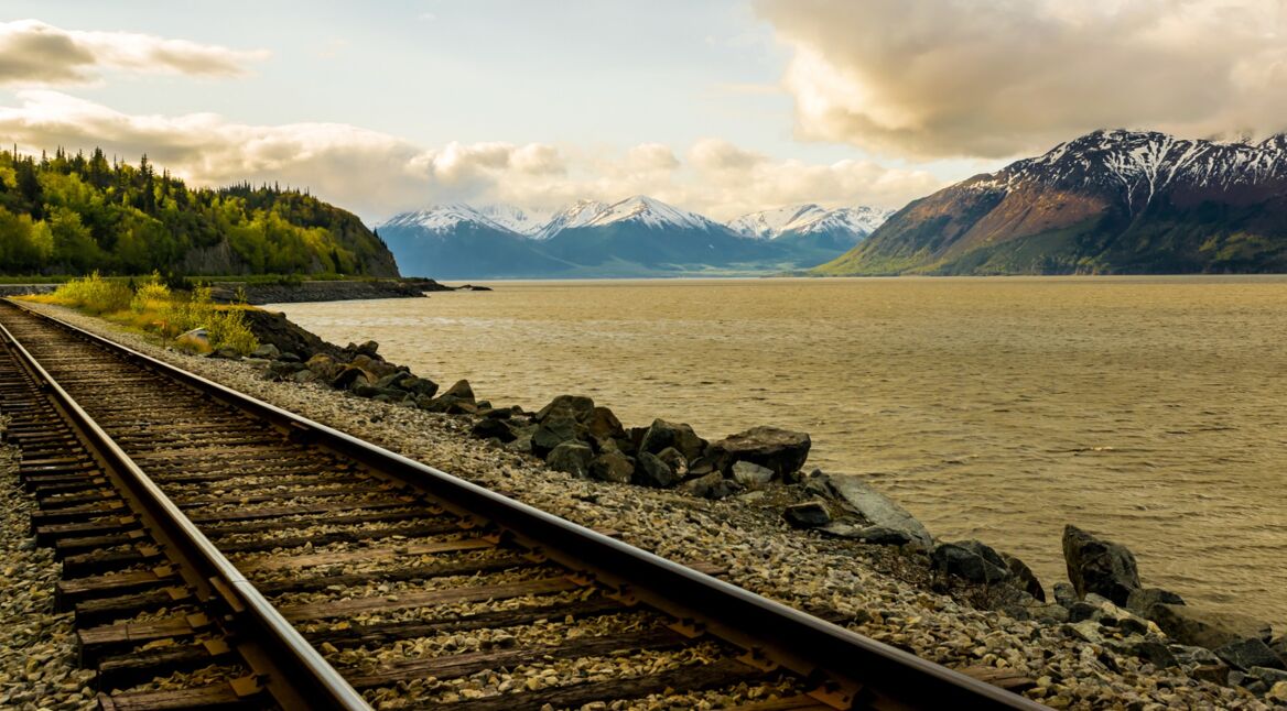 Schienen in Alaska