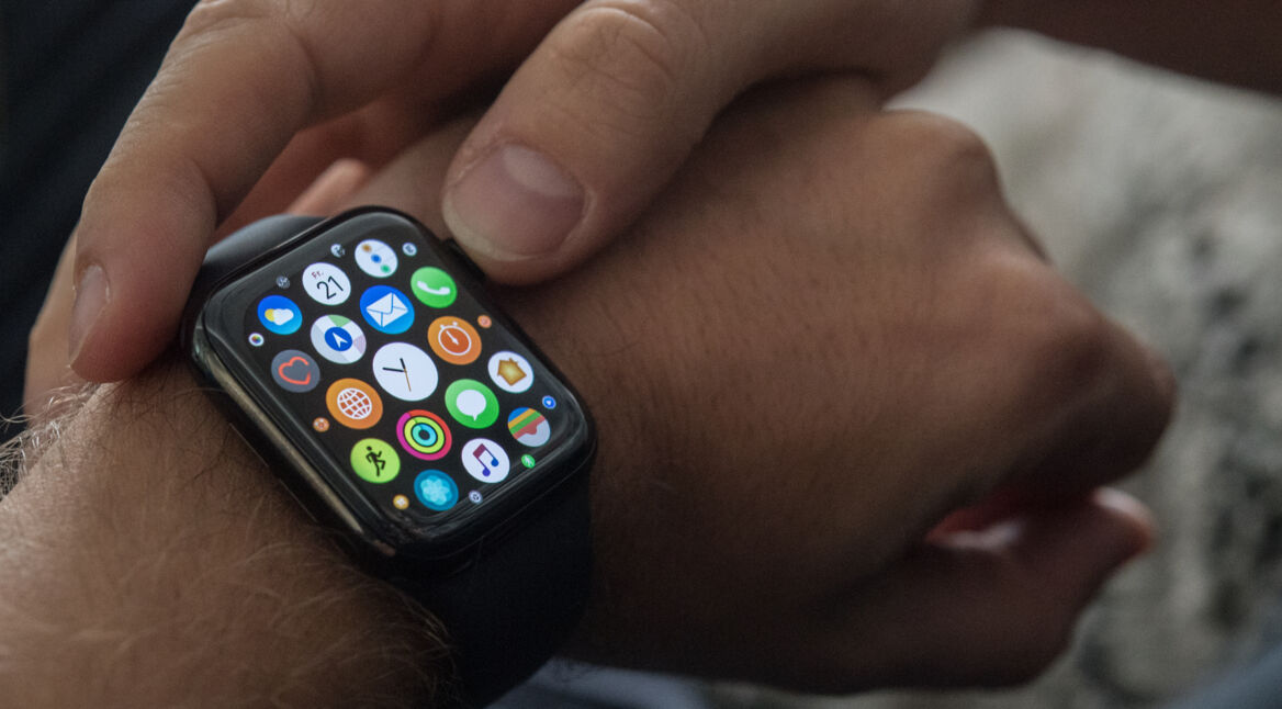 Apps auf der Apple Watch Series 4.