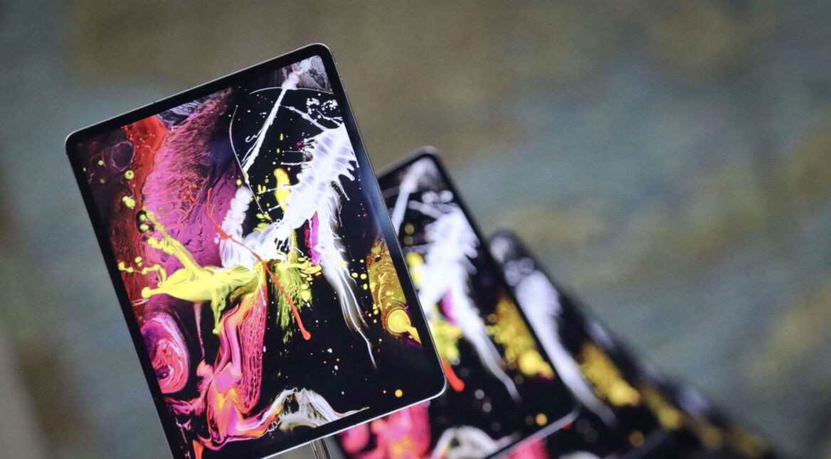 Apples iPad Pro ausgestellt.
