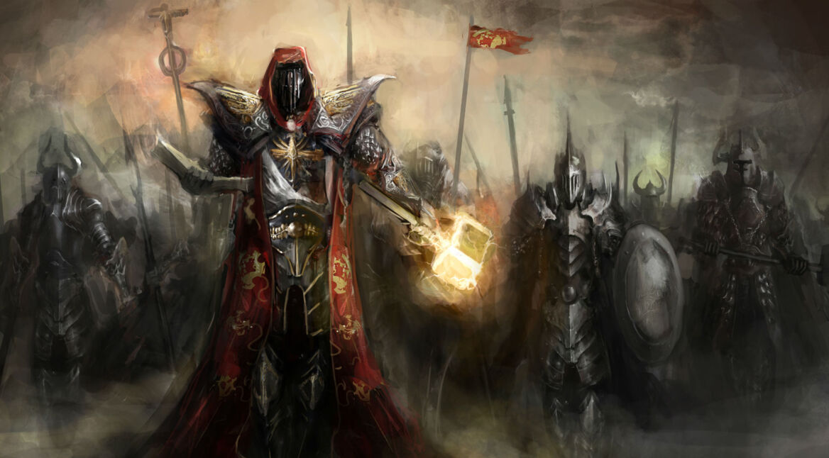 Soldaten machen sich zum Kampf bereit.