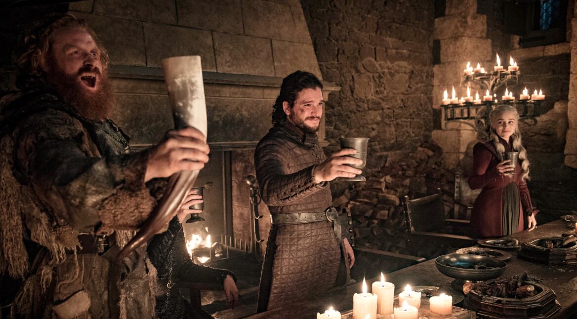 Game of Thrones: Tormund, Jon und Dany erheben ihre Becher