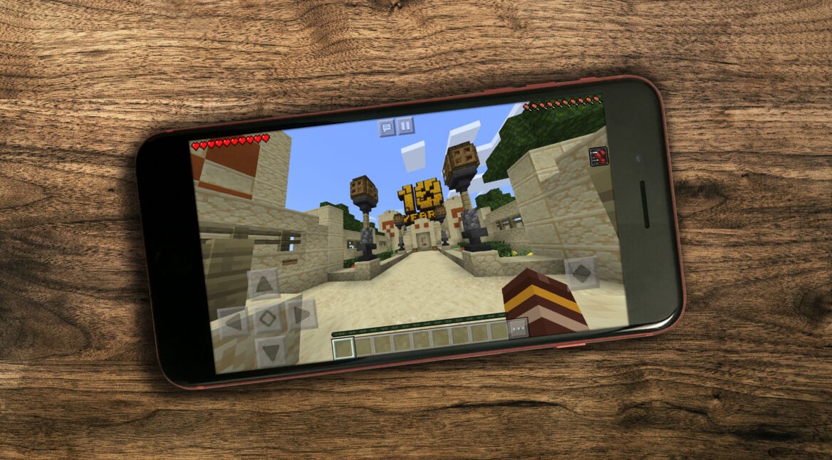 iPhone 8 mit Minecraft MCPE