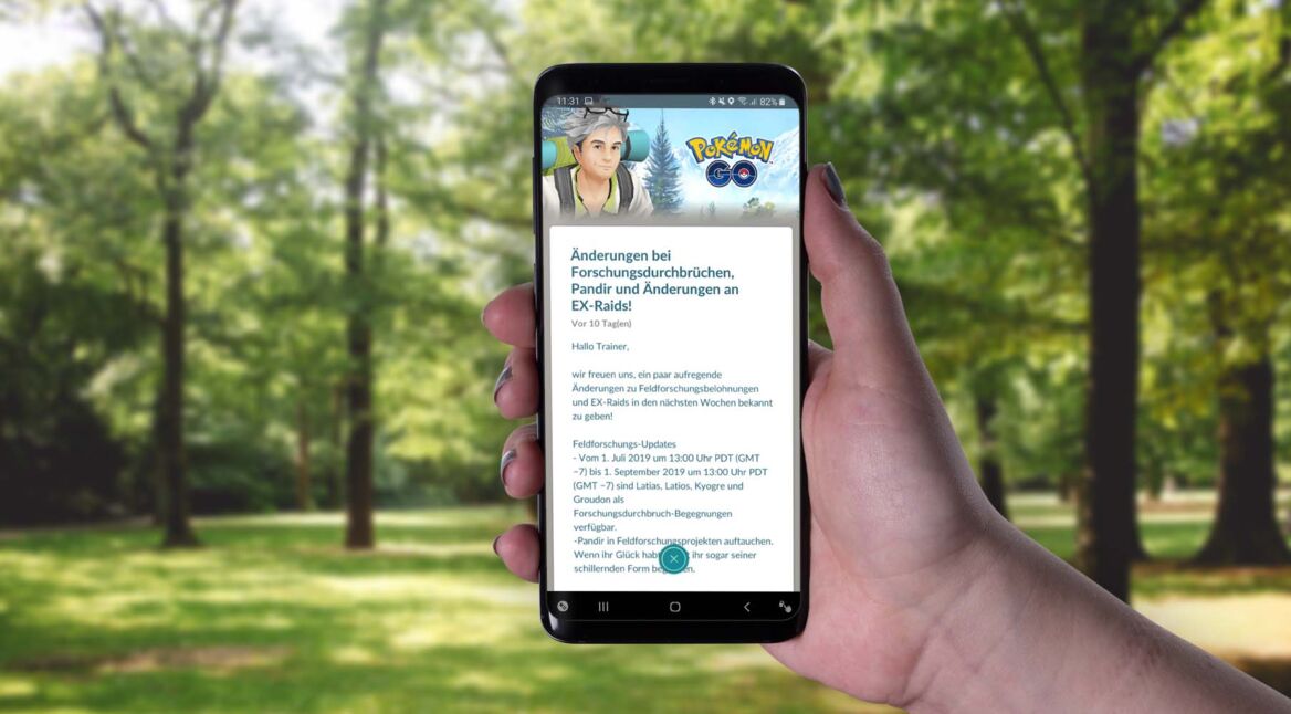 Die Neuigkeiten zur Pokémon-Go-Feldforschung am Smartphone durchlesen.