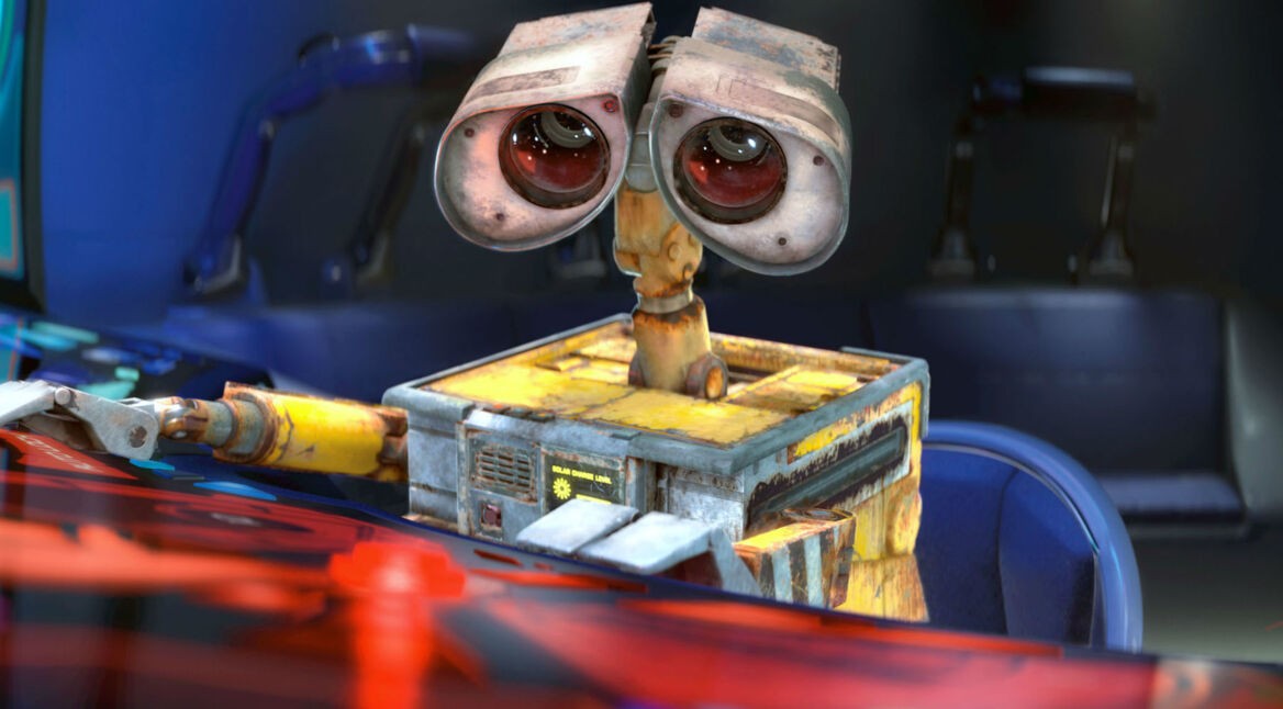 Szenenbild aus dem Disney-Film „WALL·E – Der Letzte räumt die Erde auf“.