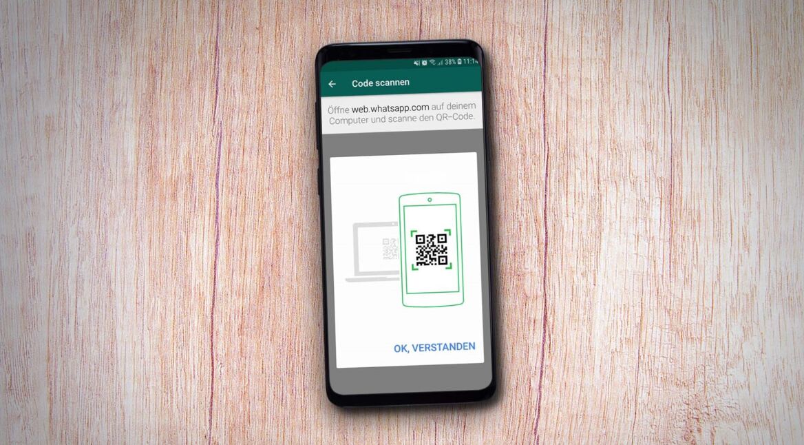 QR-Code auf WhatsApp