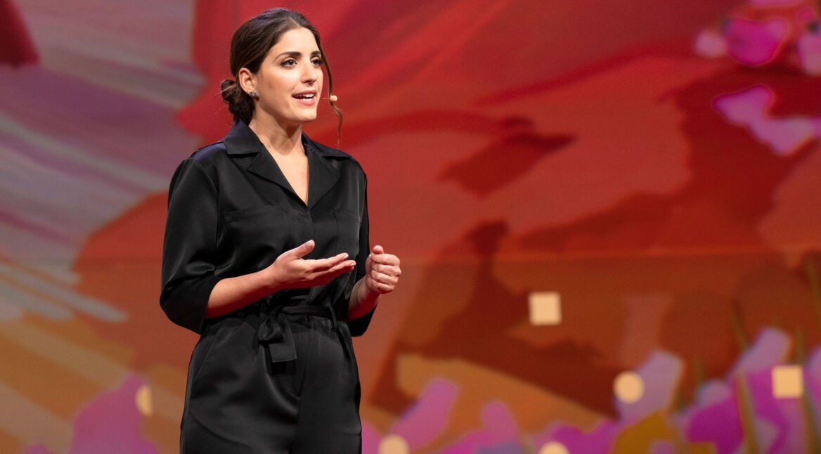 Suleika Jaouad spricht bei TED2019: "Bigger Than Us" in Vancouver, BC, Canada