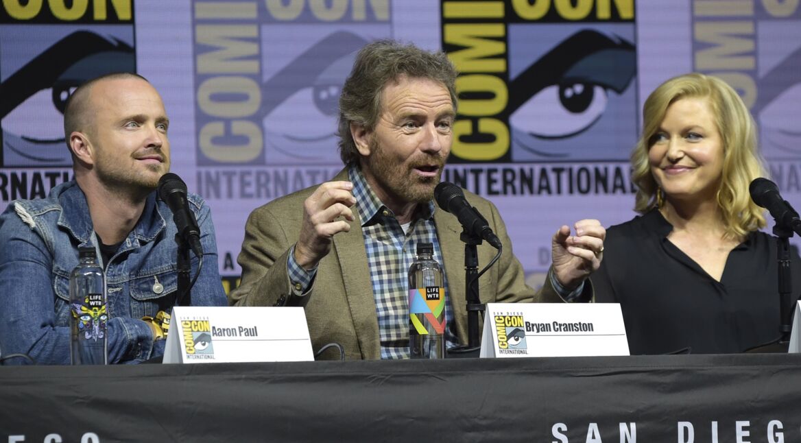 Aaron Paul, Bryan Cranston und Anna Gunn