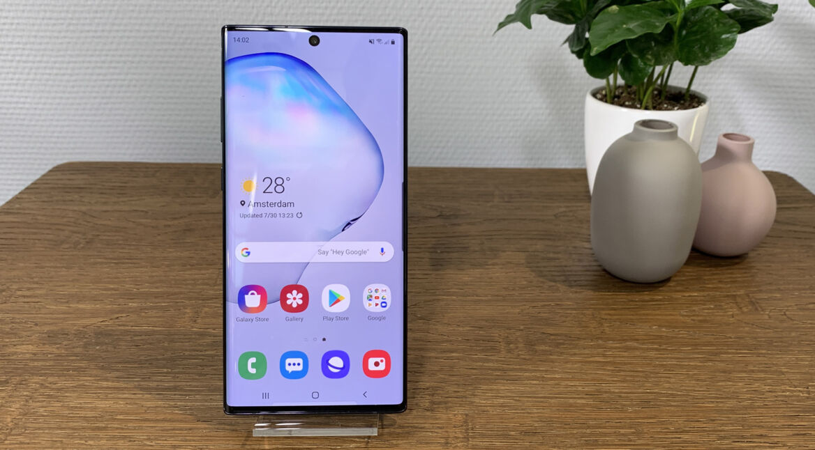 Das Display des Samsung Galaxy Note10+.
