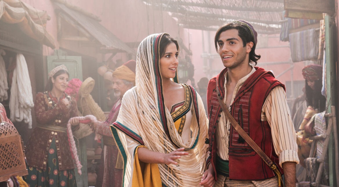 GigaTV-Highlights: Aladdin und Jasmin spazieren durch belebte Gassen. Foto: Disney