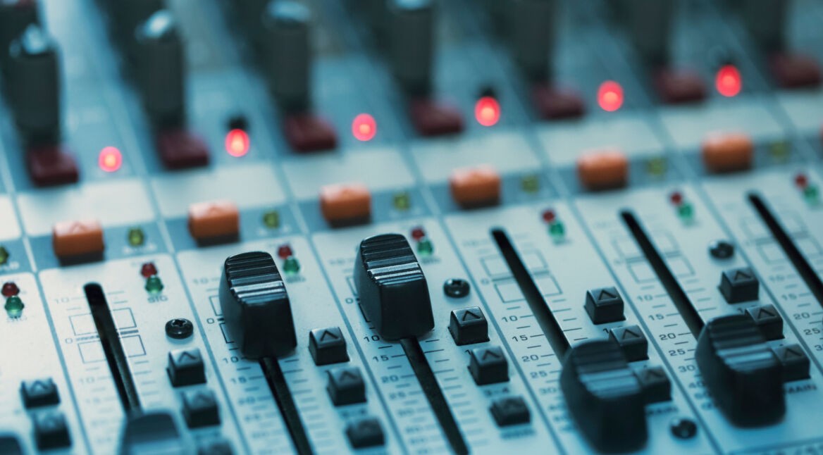 Soundregler, mit dem Sounds für Google Search Sounds gemischt werden