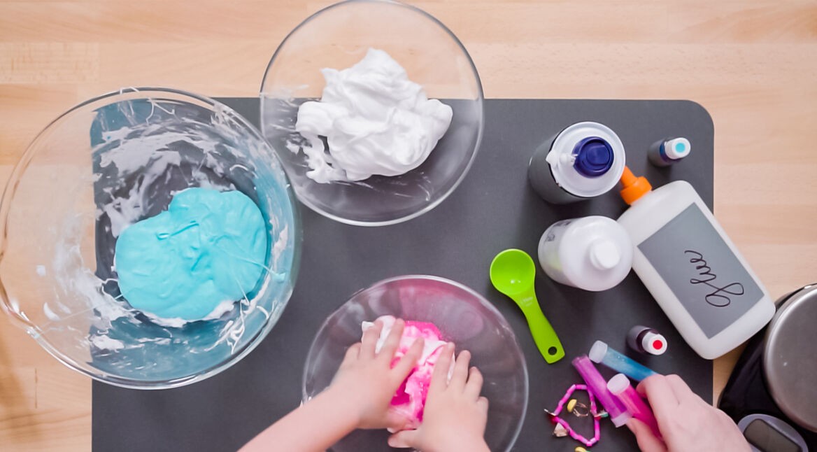 Kinder Schleim herstellen