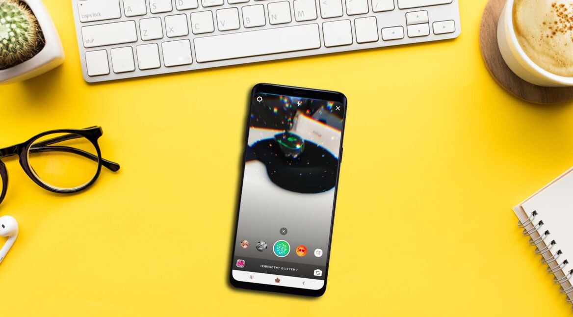 Am Samsung Galaxy S9+ eine Instagram-Story erstellen.